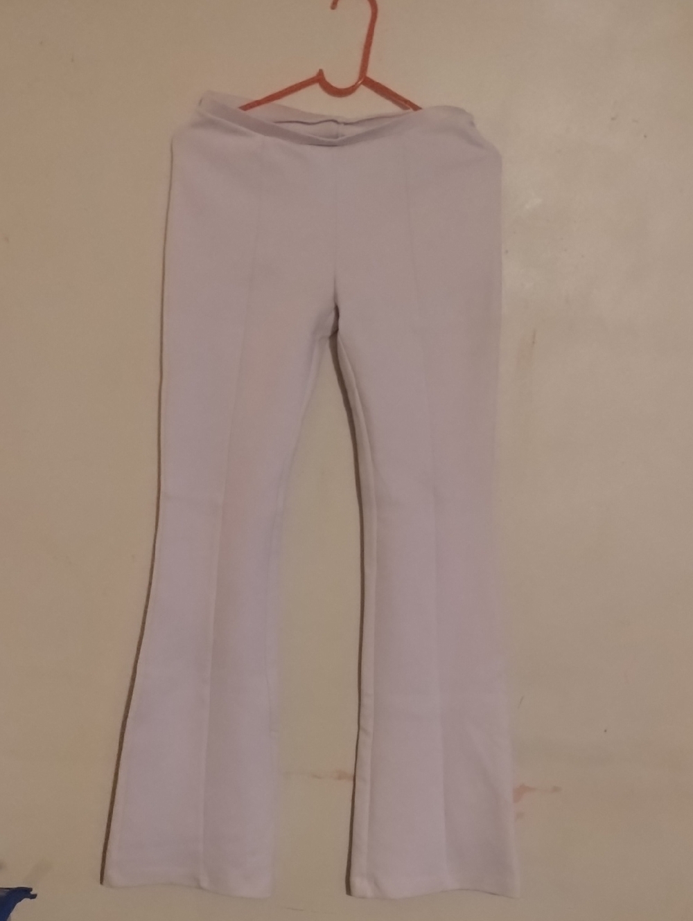 Zara White Flared Ponte Pants